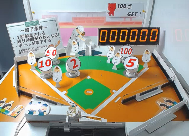 トレバの野球盤式ピンボール台